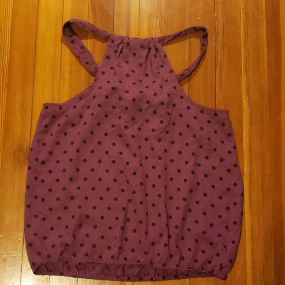 American Eagle purple with black polka dot - Picture 2 of 2